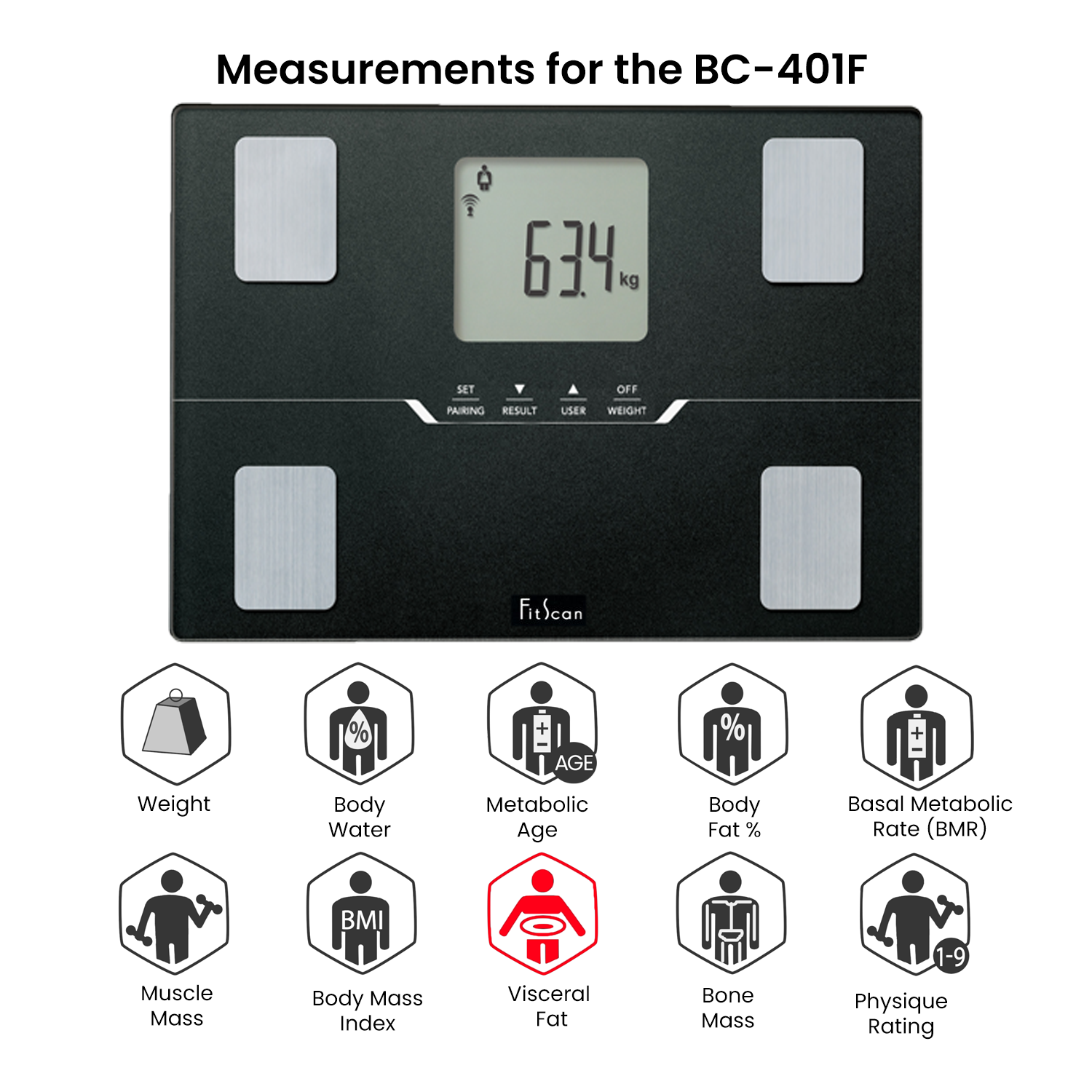 Tanita FitScan BC-401F Bluetooth Body Composition Monitor