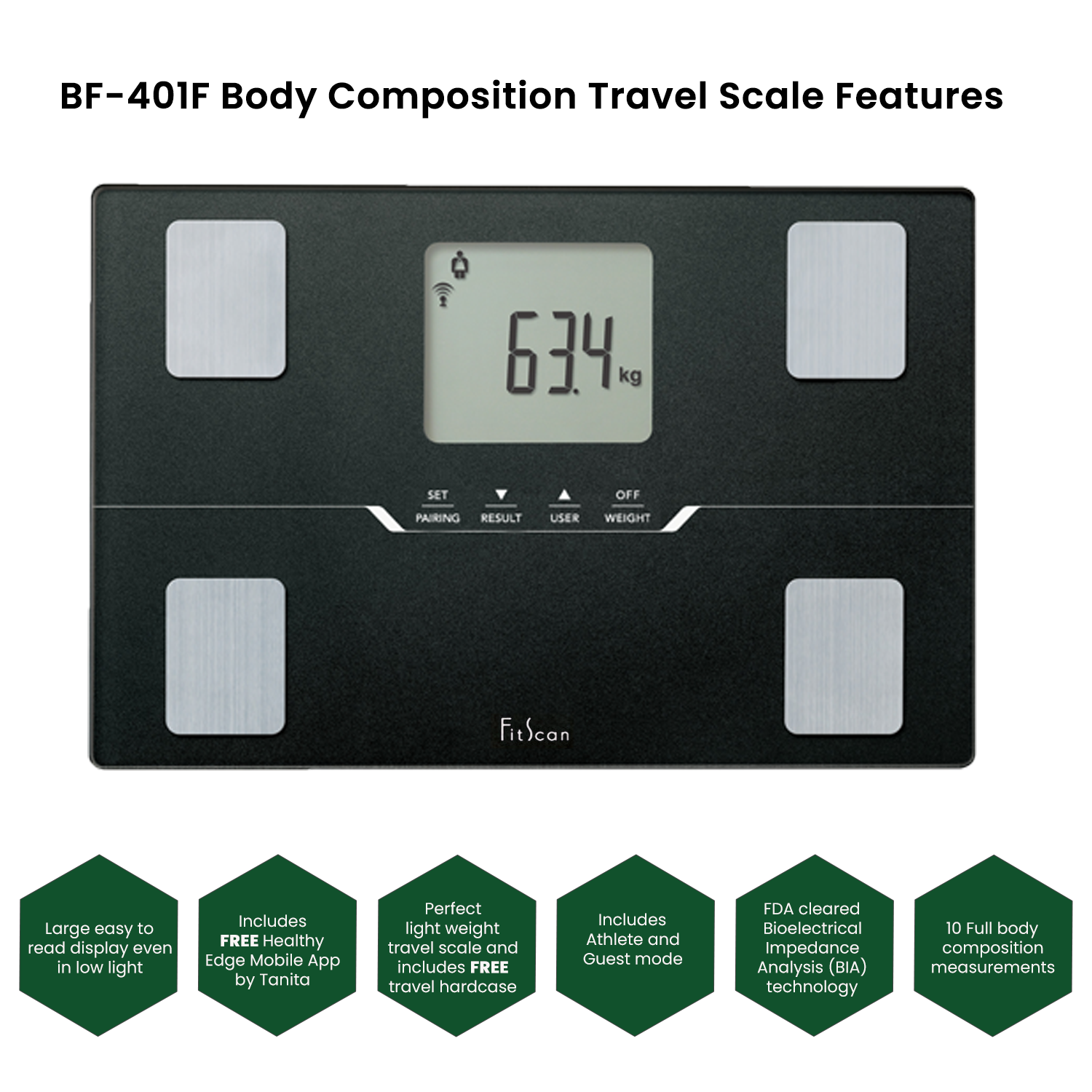 Tanita FitScan BC-401F Bluetooth Body Composition Monitor