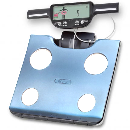 TANITA BC-602 Segmental Body Composition Scale Body Fat Muscle Mass Per  Body Part Daily Calorie Intake 8 Readings Blue
