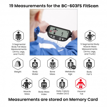 Tanita BC-603FS FitScan Segmental Body Composition Monitor with SD Card